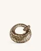 Abacus Metallic Sequin Mini Top Handle Bag - Leopard Print sold by JW PEI