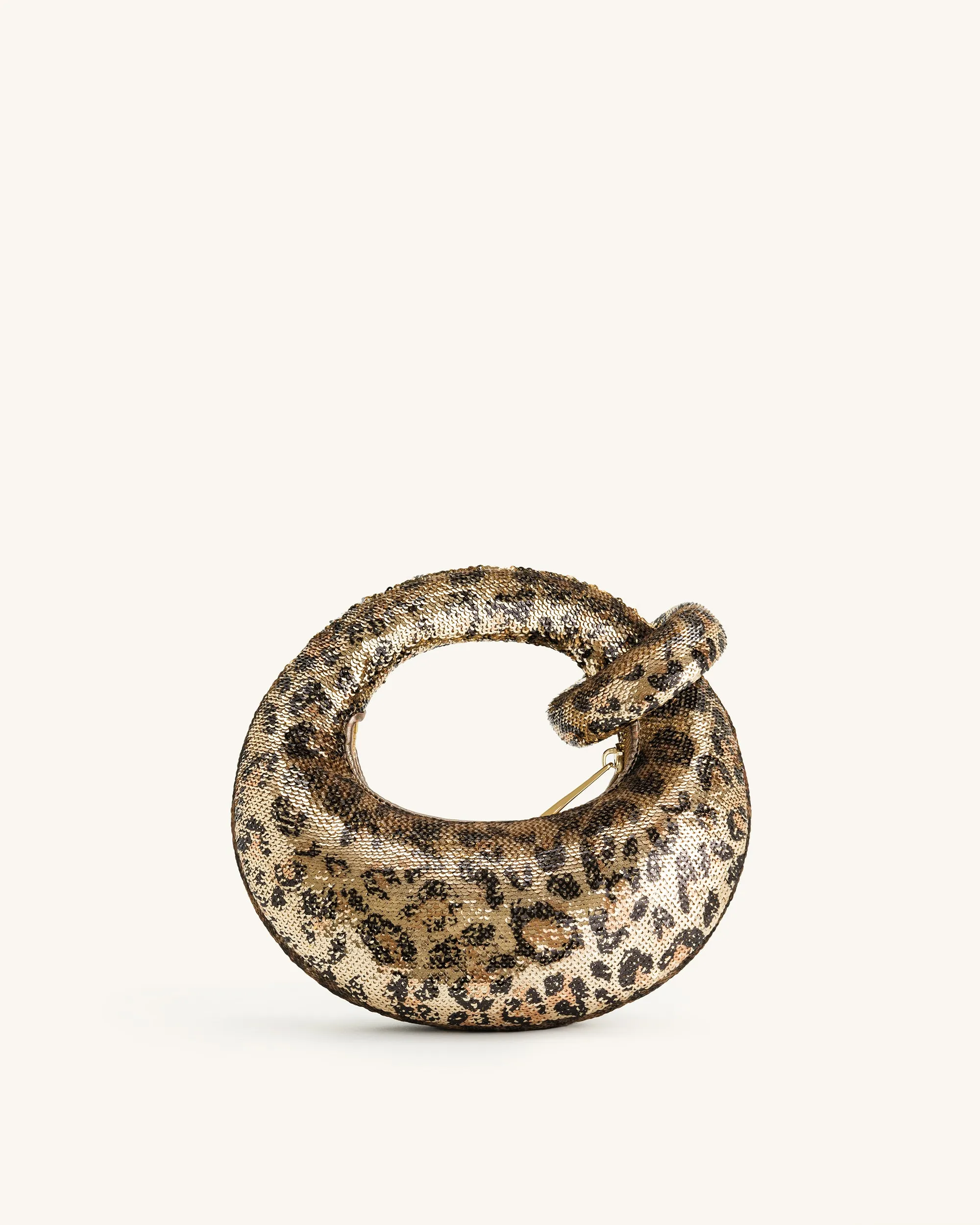 Abacus Metallic Sequin Mini Top Handle Bag - Leopard Print sold by JW PEI product image thumbnail 4