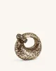 Abacus Metallic Sequin Mini Top Handle Bag - Leopard Print sold by JW PEI