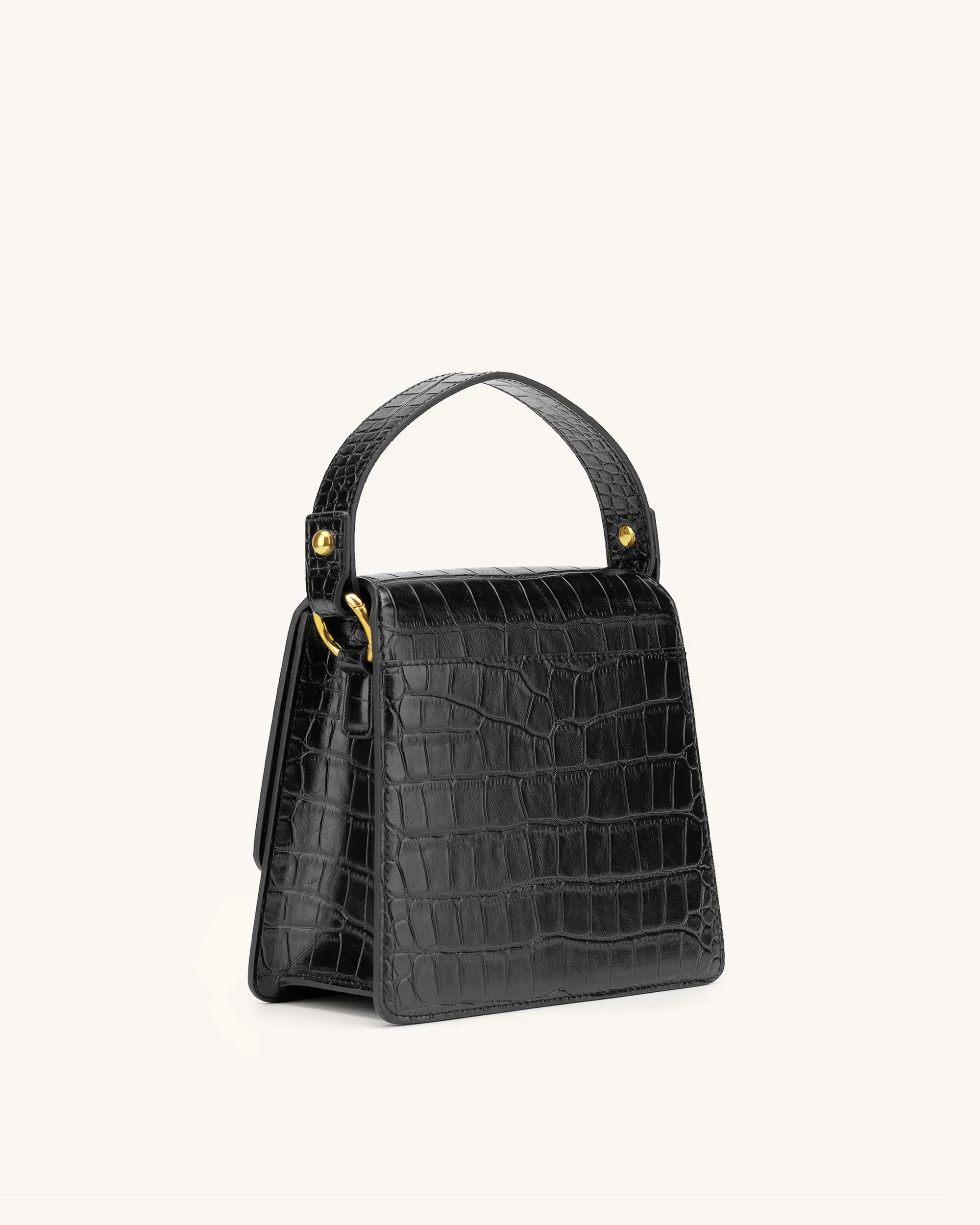 The Fae Top Handle Bag - Black Croc sold by JW PEI product image thumbnail 3