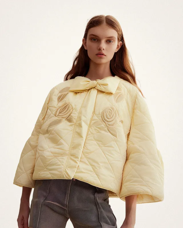 Emy Quilted Jacket - Yellow sold by JW PEI