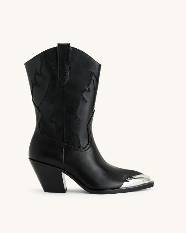 Riya Cowboy Boot - Black sold by JW PEI