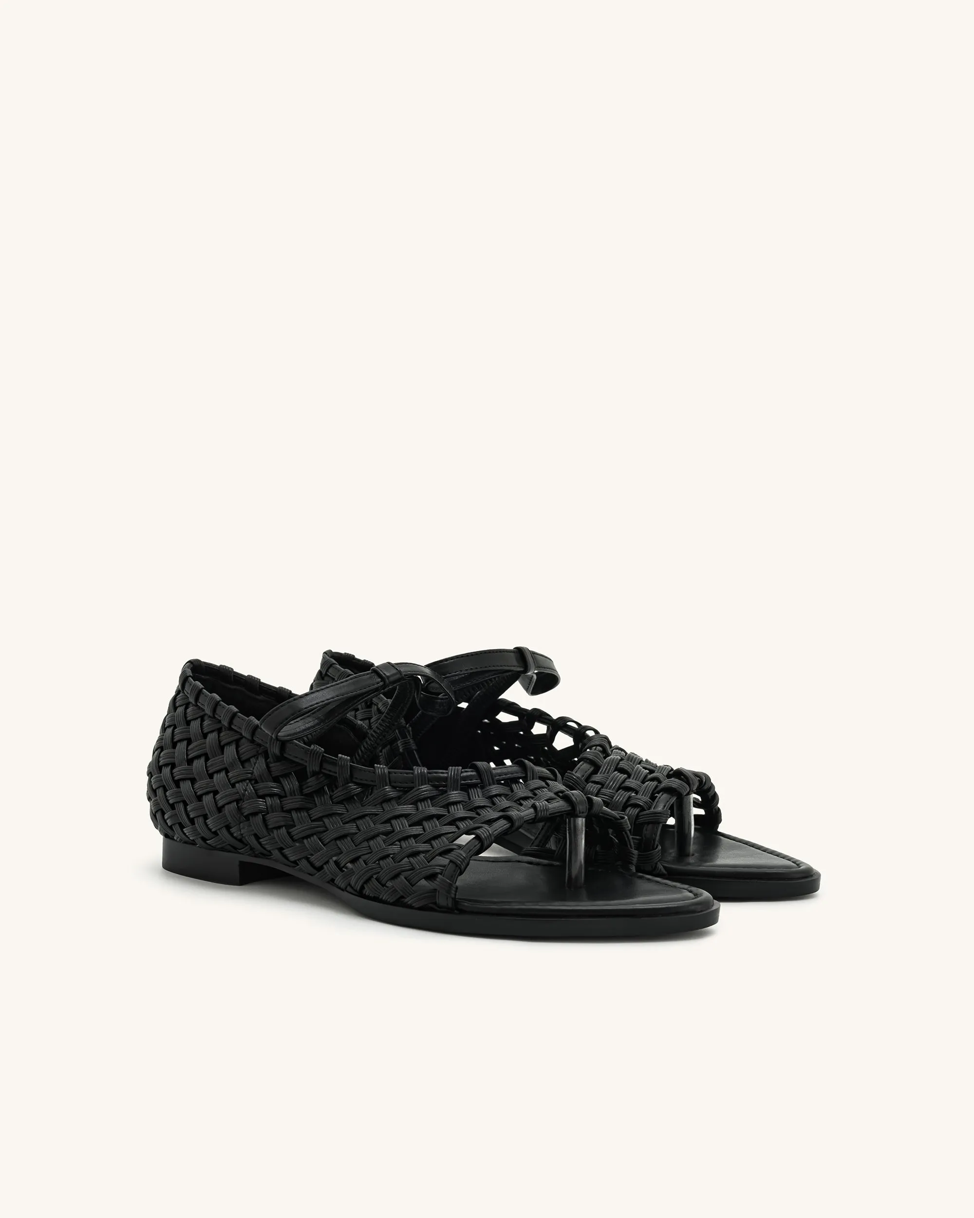 Jocelyn Weave Strap Flip-flops - Black sold by JW PEI product image thumbnail 2
