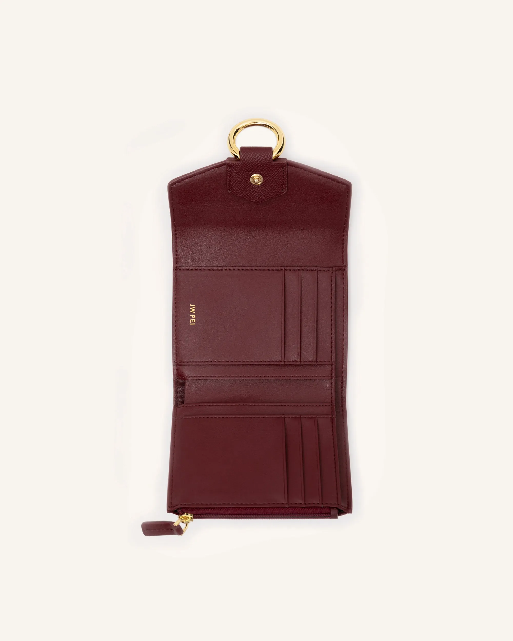 Stella Wallet - Burgundy Grained Vegan Leather sold by JW PEI product image thumbnail 5