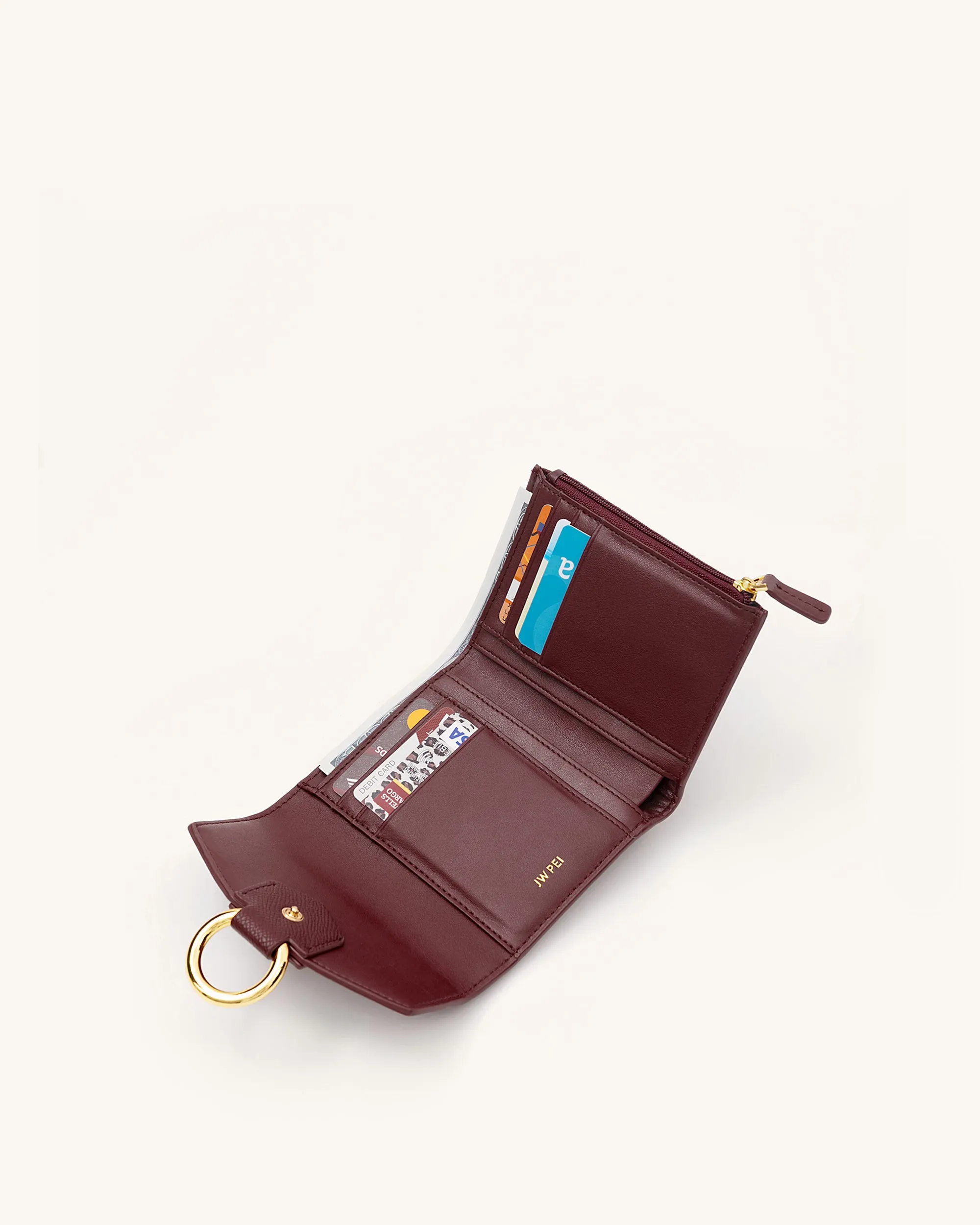 Stella Wallet - Burgundy Grained Vegan Leather sold by JW PEI product image thumbnail 4