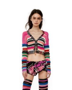 Multicolor Crochet Top sold by JW PEI