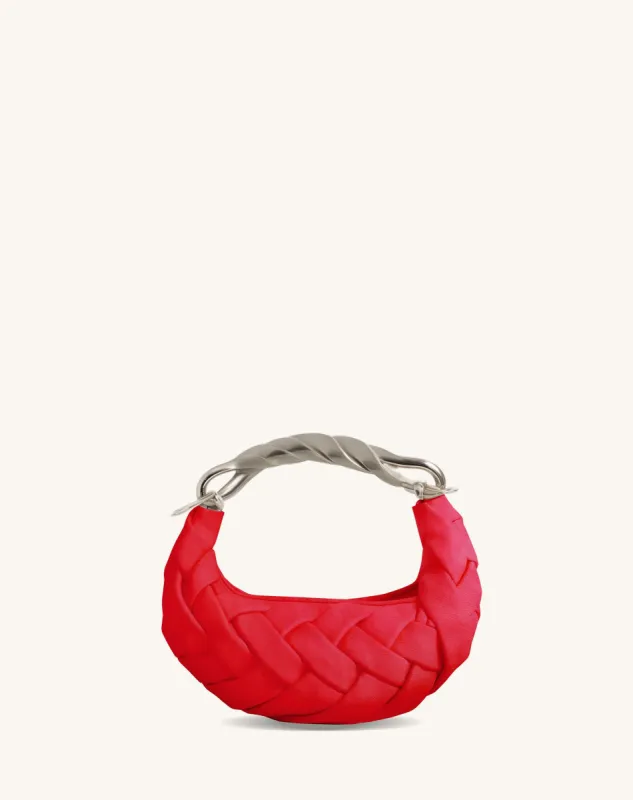 Orla Weave Handbag - Red sold by JW PEI