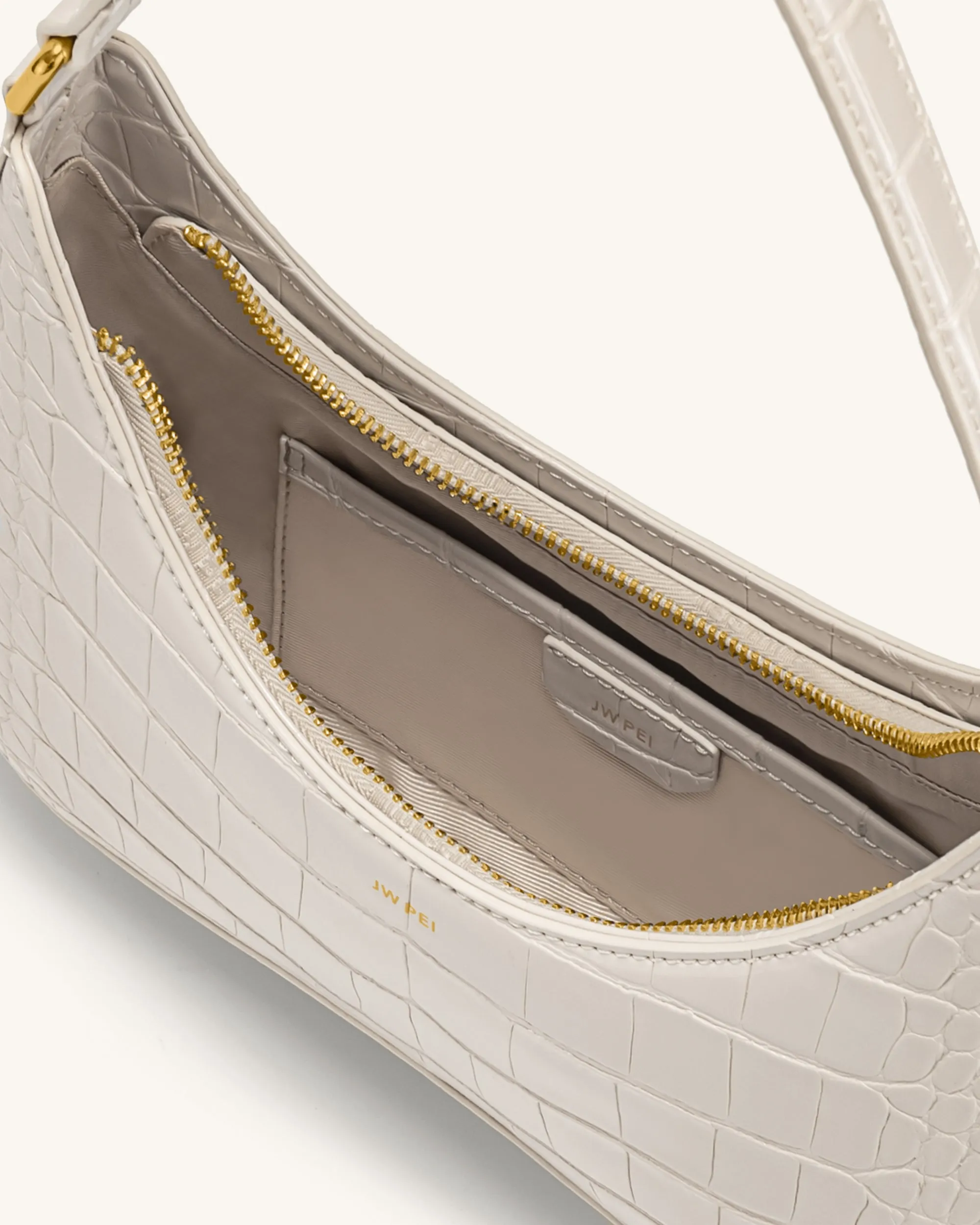 Ruby Shoulder Bag - White Croc sold by JW PEI product image thumbnail 4