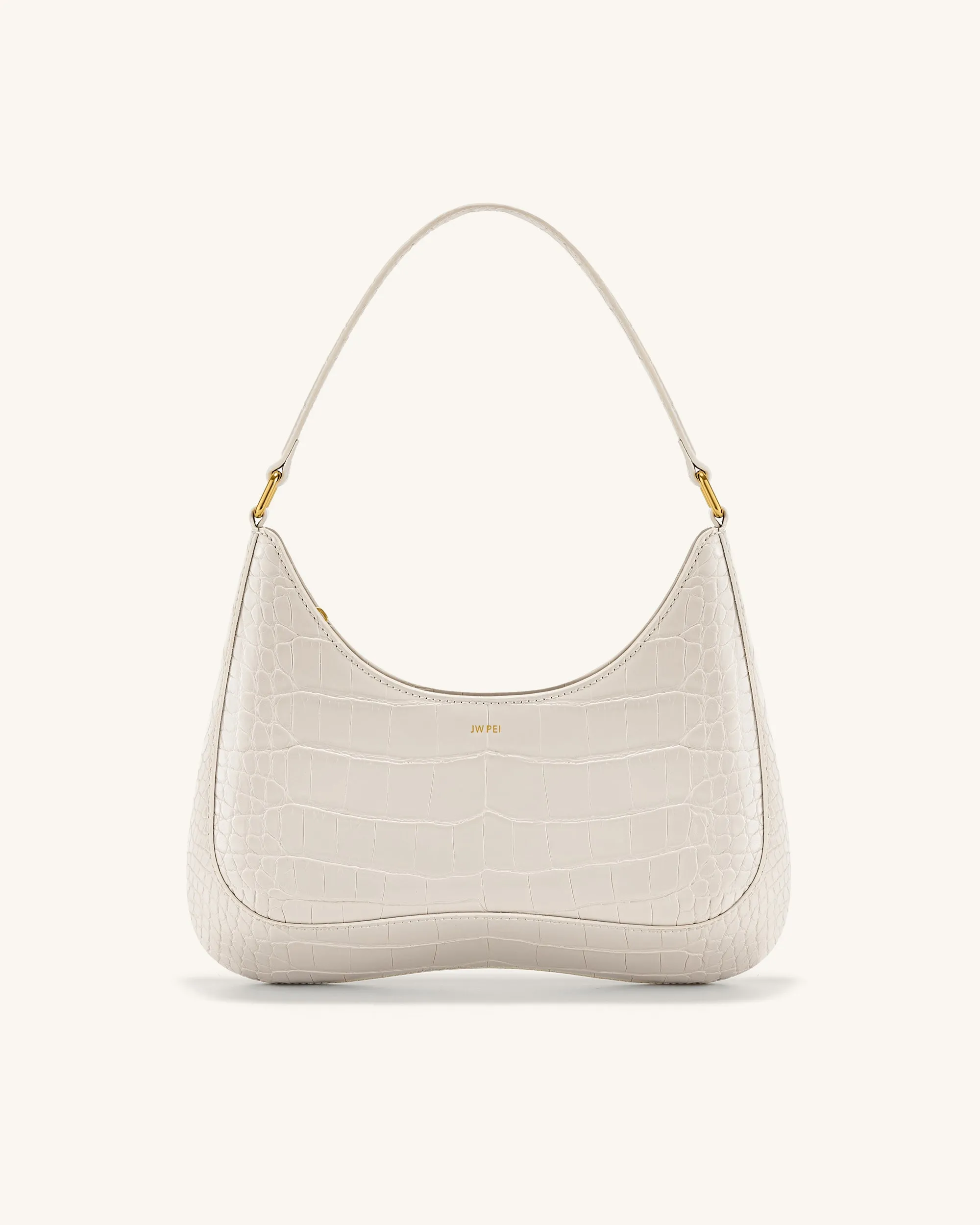 Ruby Shoulder Bag - White Croc sold by JW PEI