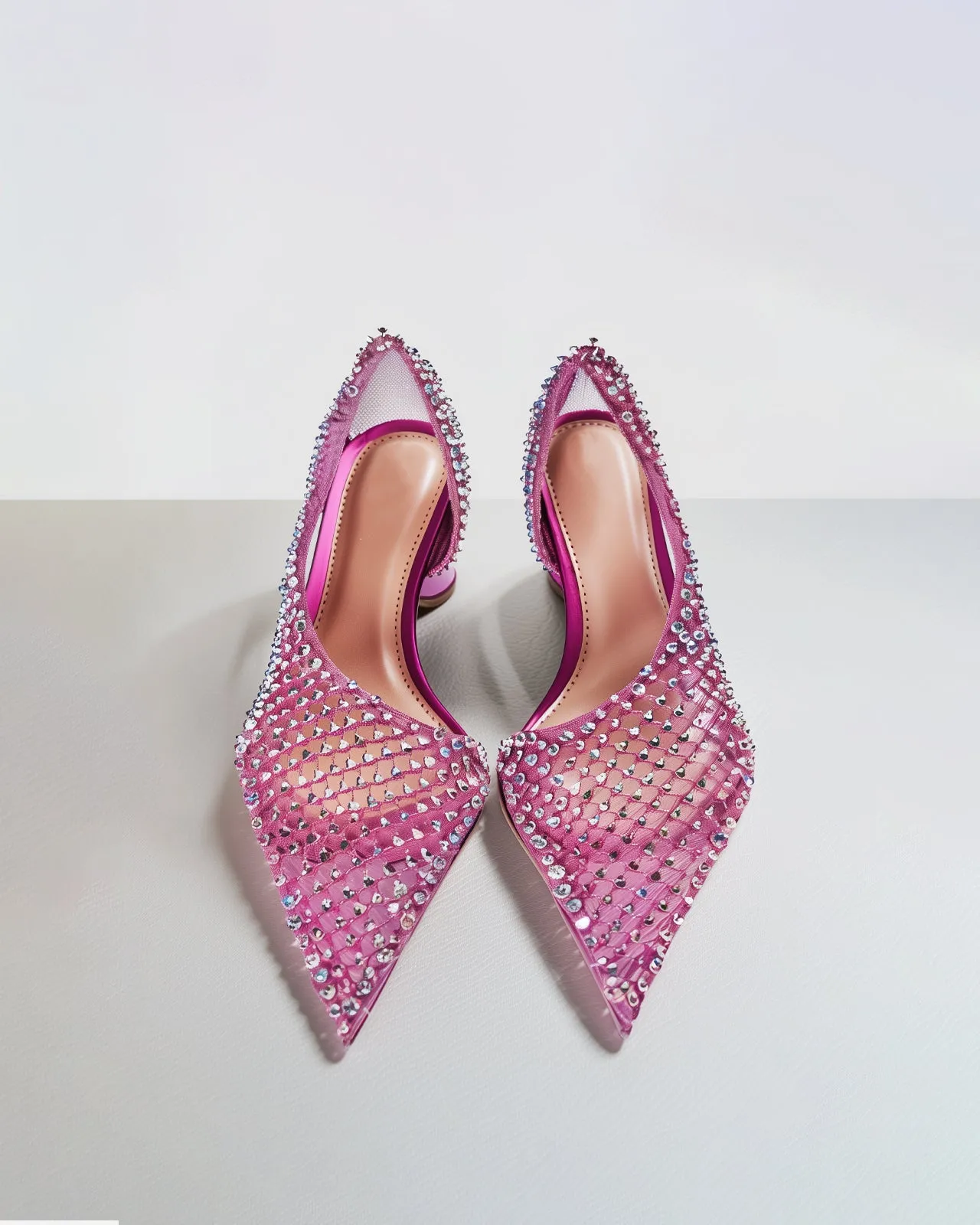 Ava Crystal Pumps - Pink sold by JW PEI