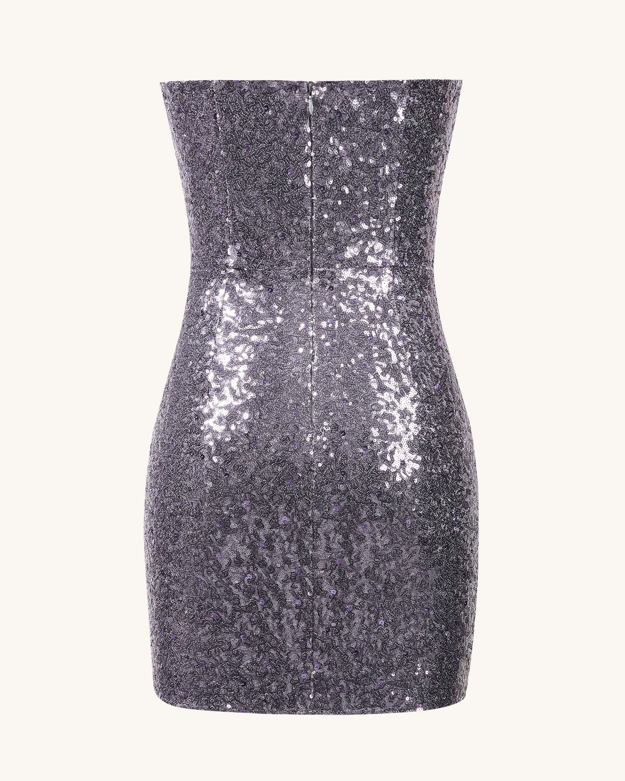 Brynlee Purple Sequinned Strapless Mini Dress - Purple sold by JW PEI product image thumbnail 3