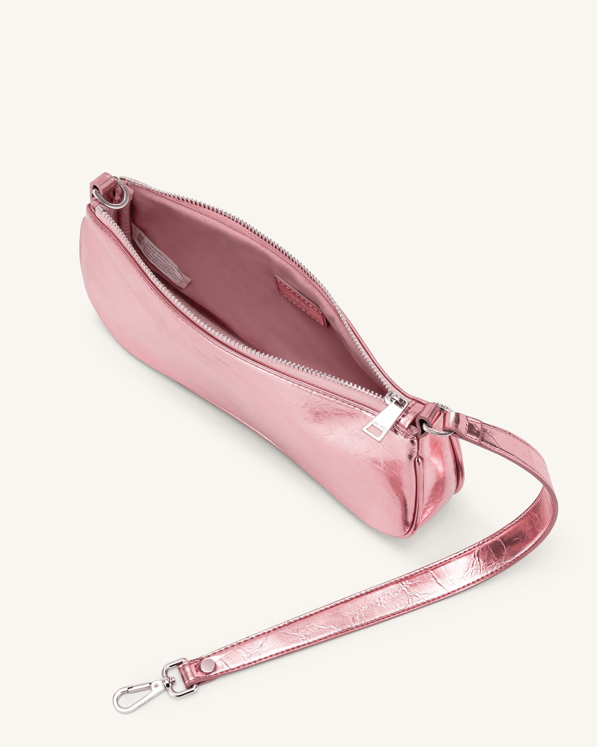 Eva Metallic Shoulder Bag - Pink sold by JW PEI product image thumbnail 5