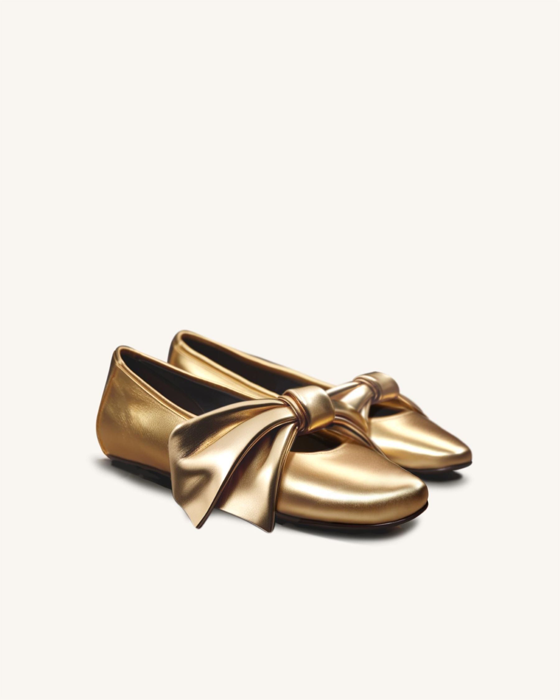 Cara Flat Ballerinas - Golden sold by JW PEI