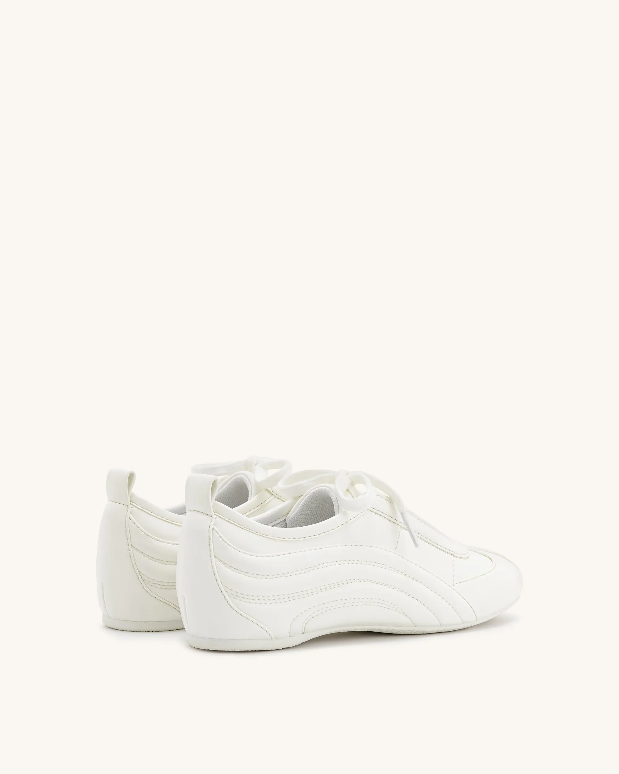 Ferne Streamlined Lustrous Sneakers - White sold by JW PEI product image thumbnail 5
