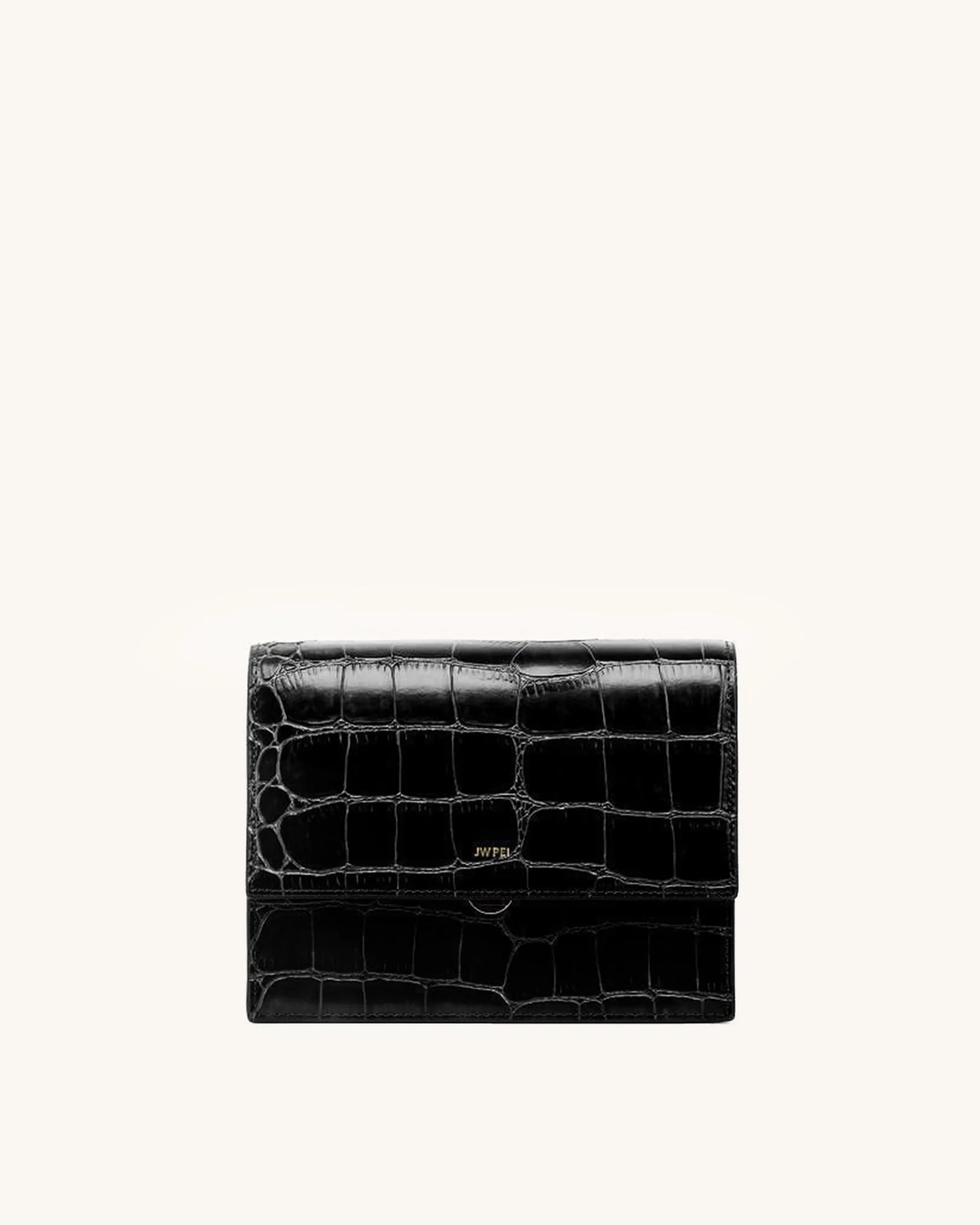 Mini Flap Crossbody - Black Croc sold by JW PEI product image thumbnail 5