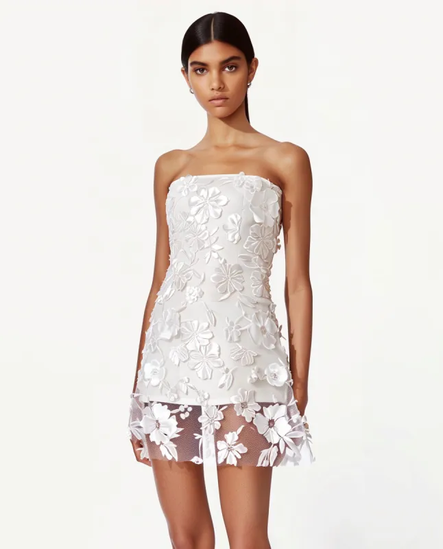 White floral embroidered  dress sold by JW PEI