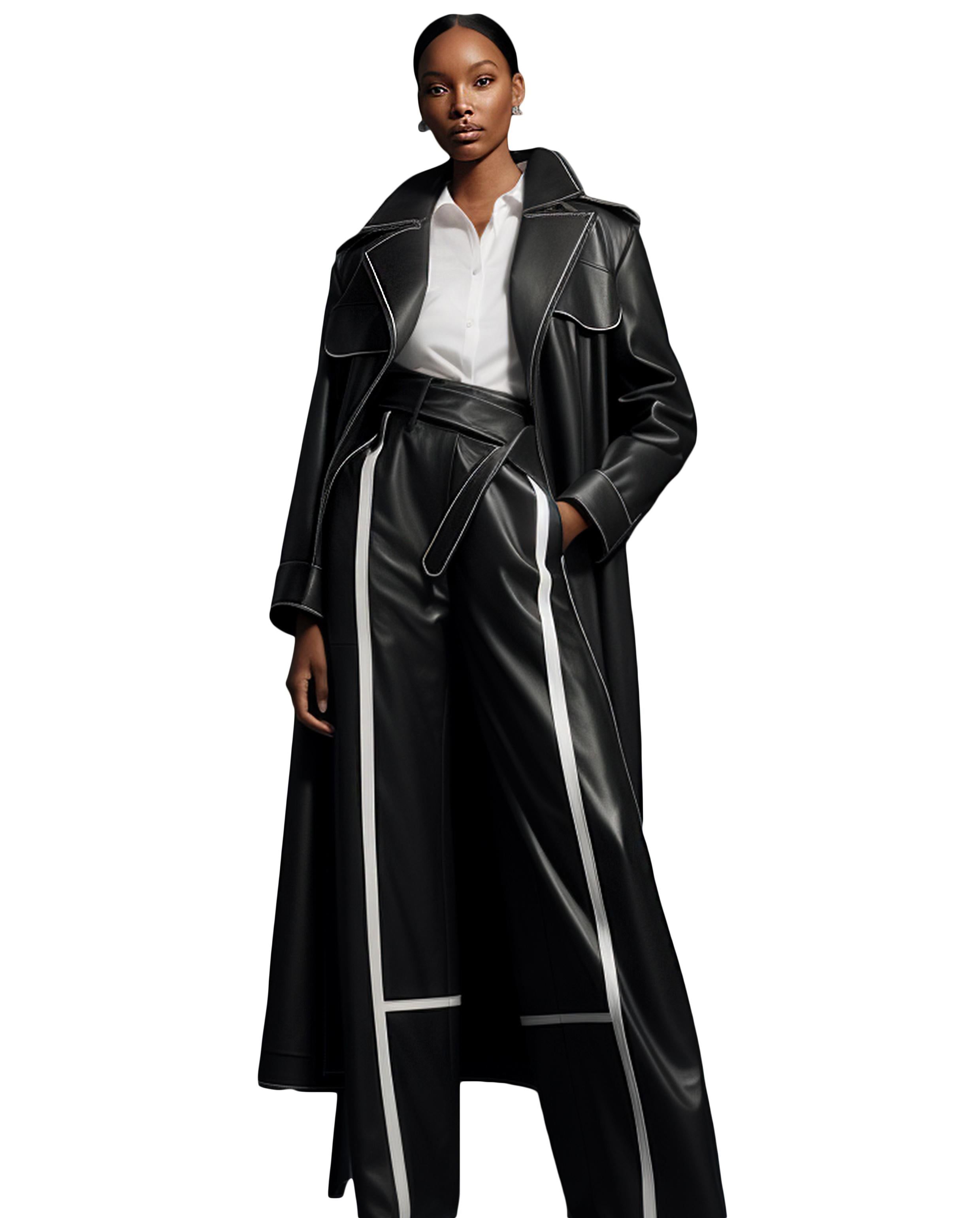 Amaris Faux Leather Coat sold by JW PEI