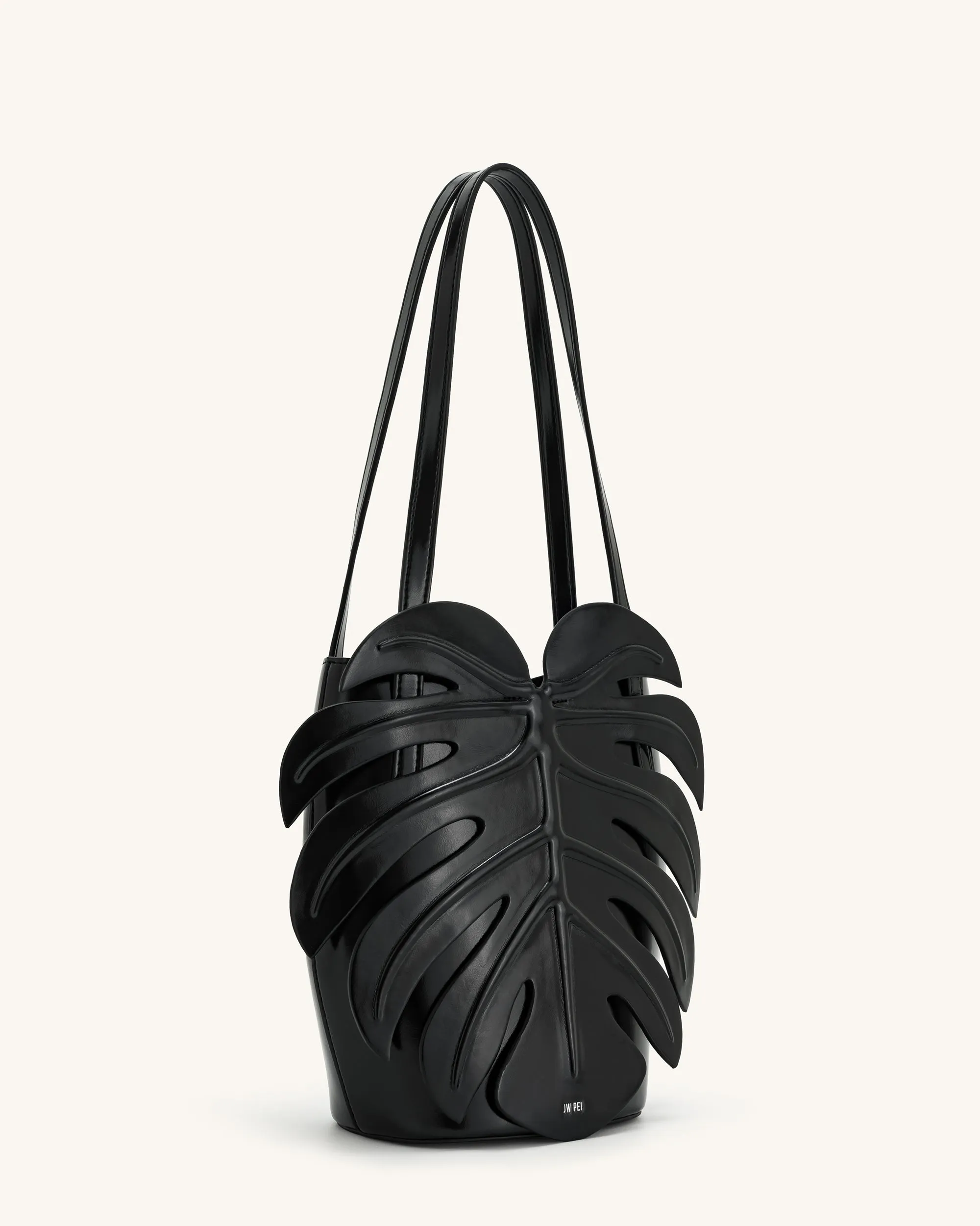 Cecelia Leaf Shape Shoulder Bag - Black sold by JW PEI product image thumbnail 2