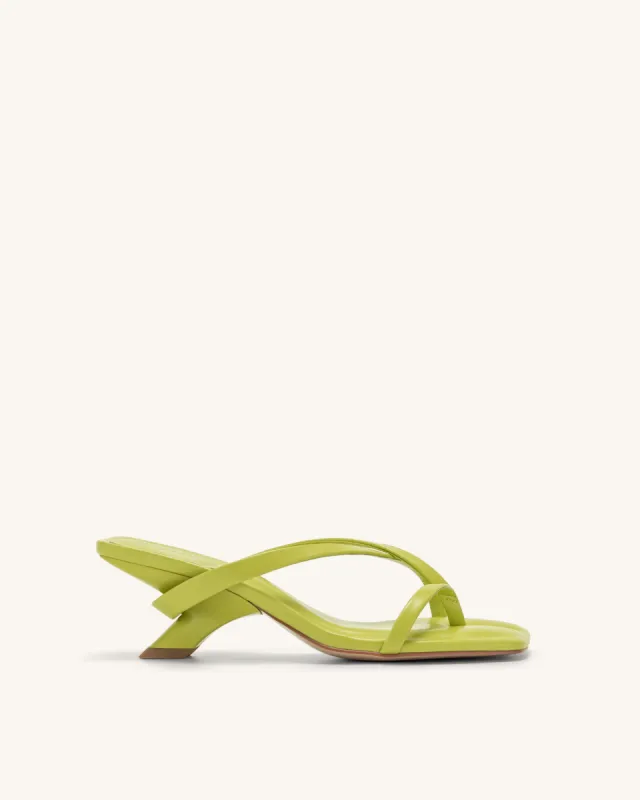 Maeve Strappy Mule - Lime Green sold by JW PEI