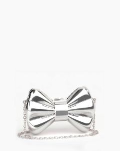 Bow Clutch - Silver sold by JW PEI