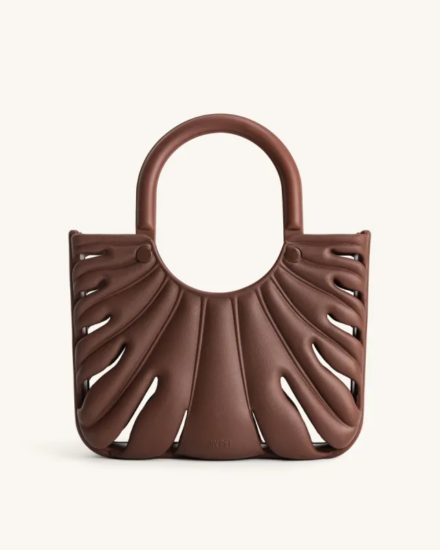 Faye Leaf Beach Bag - Brown sold by JW PEI