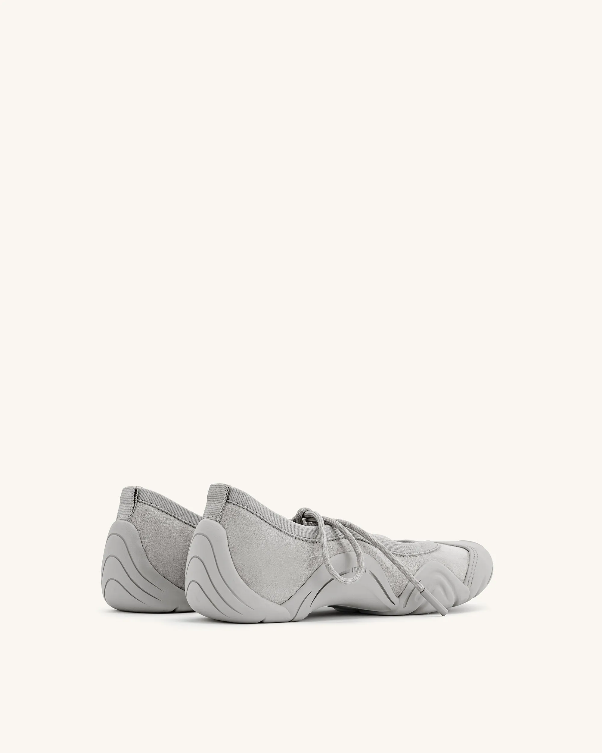 Caitlin Lace-up Ballerina Sneakers - Grey sold by JW PEI product image thumbnail 3