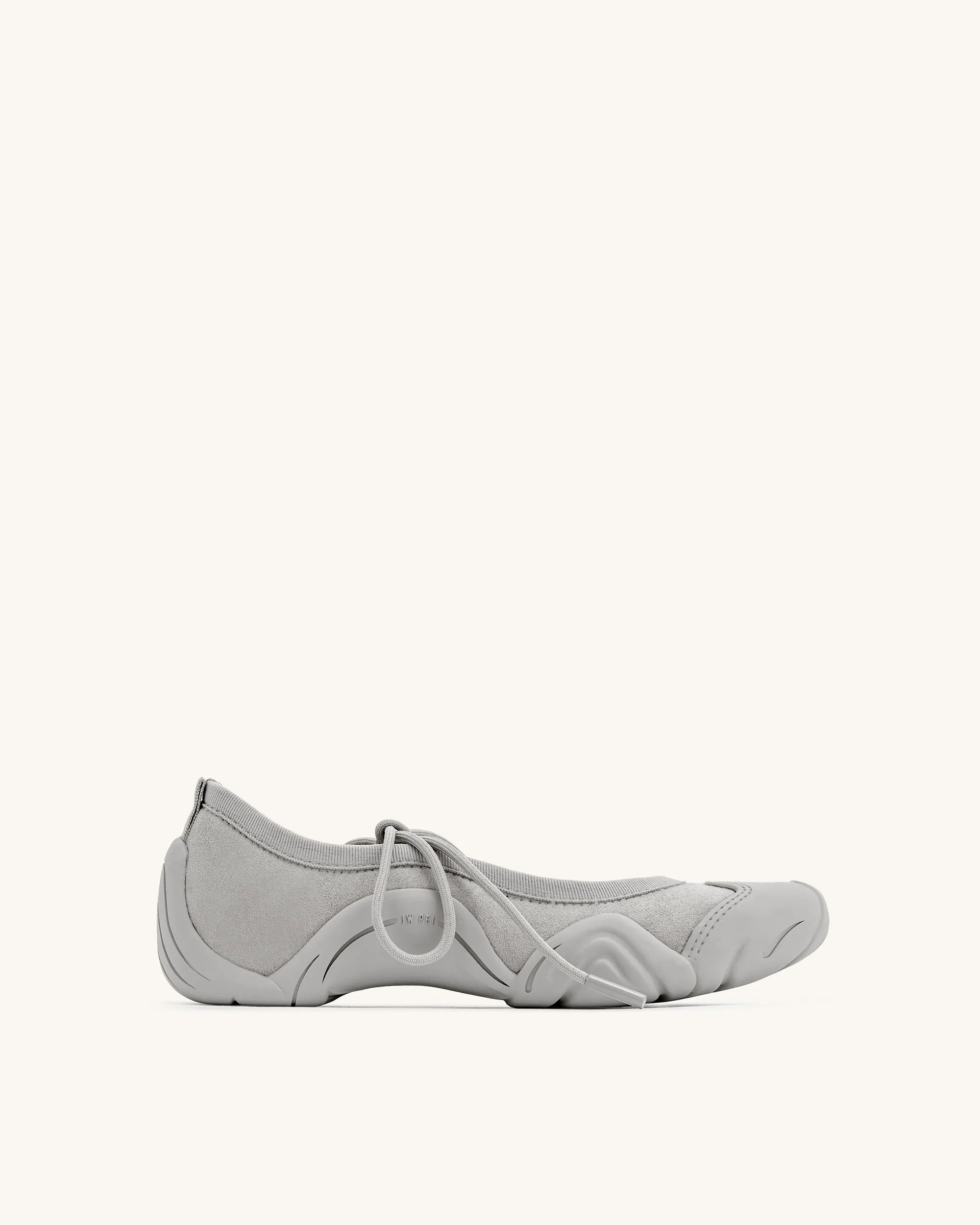 Caitlin Lace-up Ballerina Sneakers - Grey sold by JW PEI product image thumbnail 2
