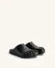Hayley Toe Model Flat Mules - Black sold by JW PEI