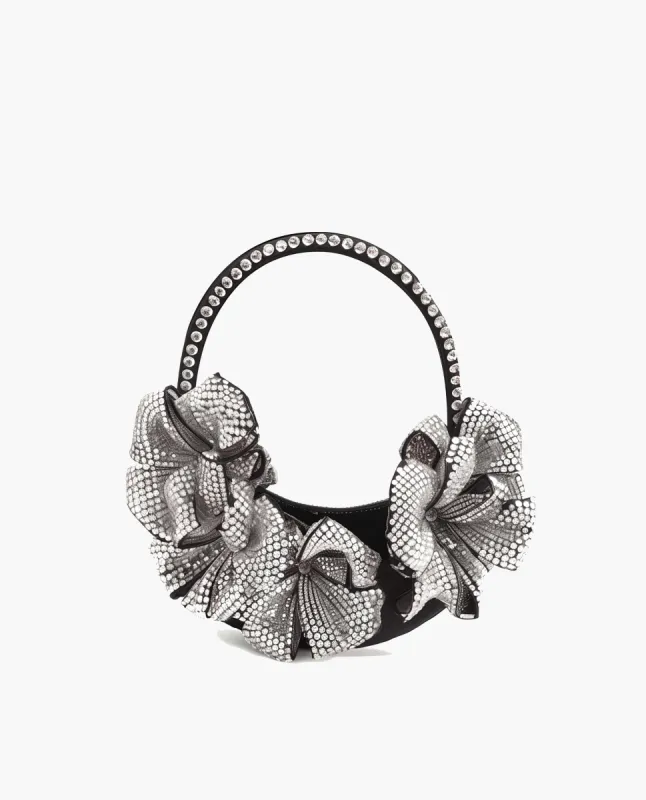 Rhinestone Top Handbag – Black sold by JW PEI
