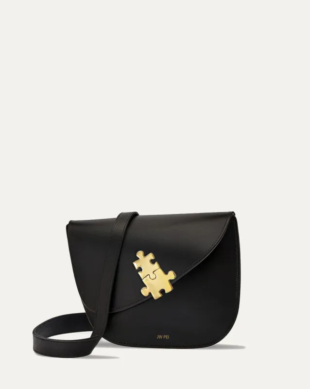 Shaped Crossbody Bag - Black sold by JW PEI