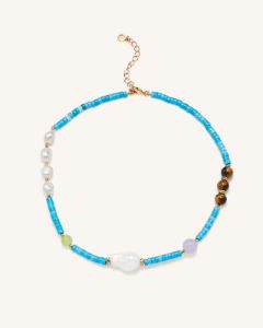 Turquoise Multi Beaded Necklace sold by JW PEI