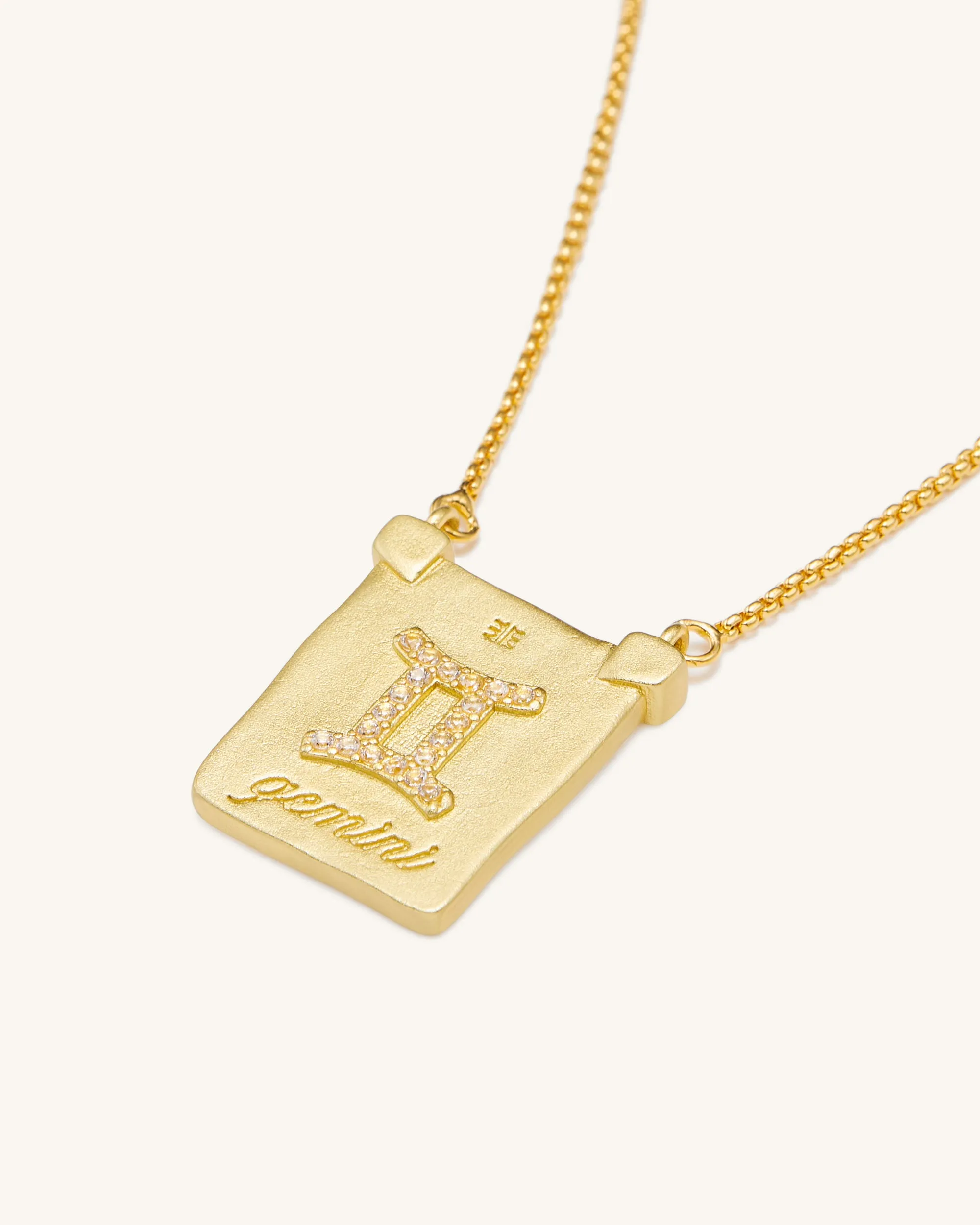 Zodiac Pendant Necklace - 18ct Gold Plated sold by JW PEI product image thumbnail 5