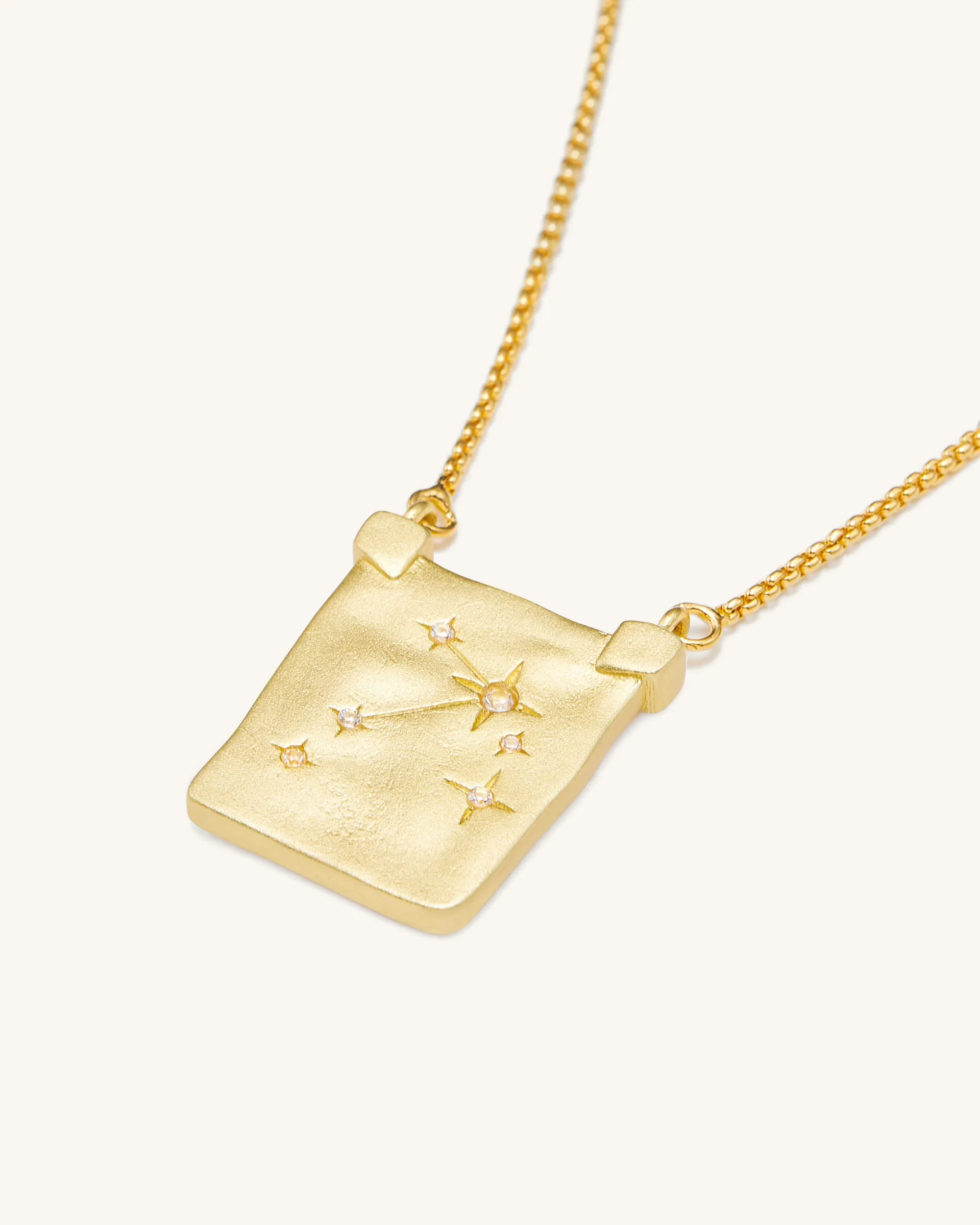 Zodiac Pendant Necklace - 18ct Gold Plated sold by JW PEI product image thumbnail 3