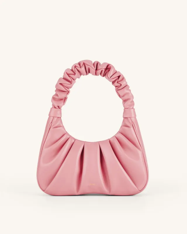 Gabbi Ruched Hobo Handbag - Coral Almond sold by JW PEI