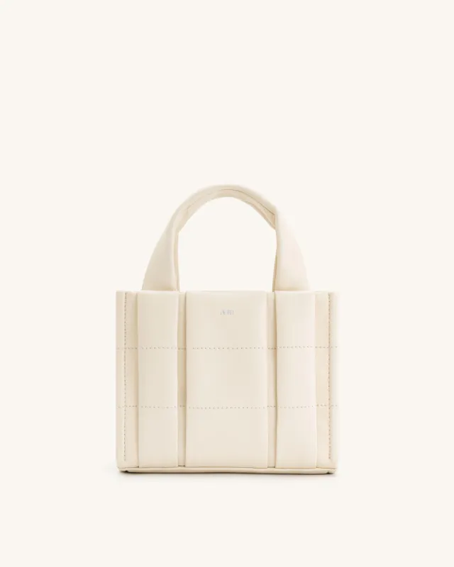 Freya Mini Tote Bag - White sold by JW PEI