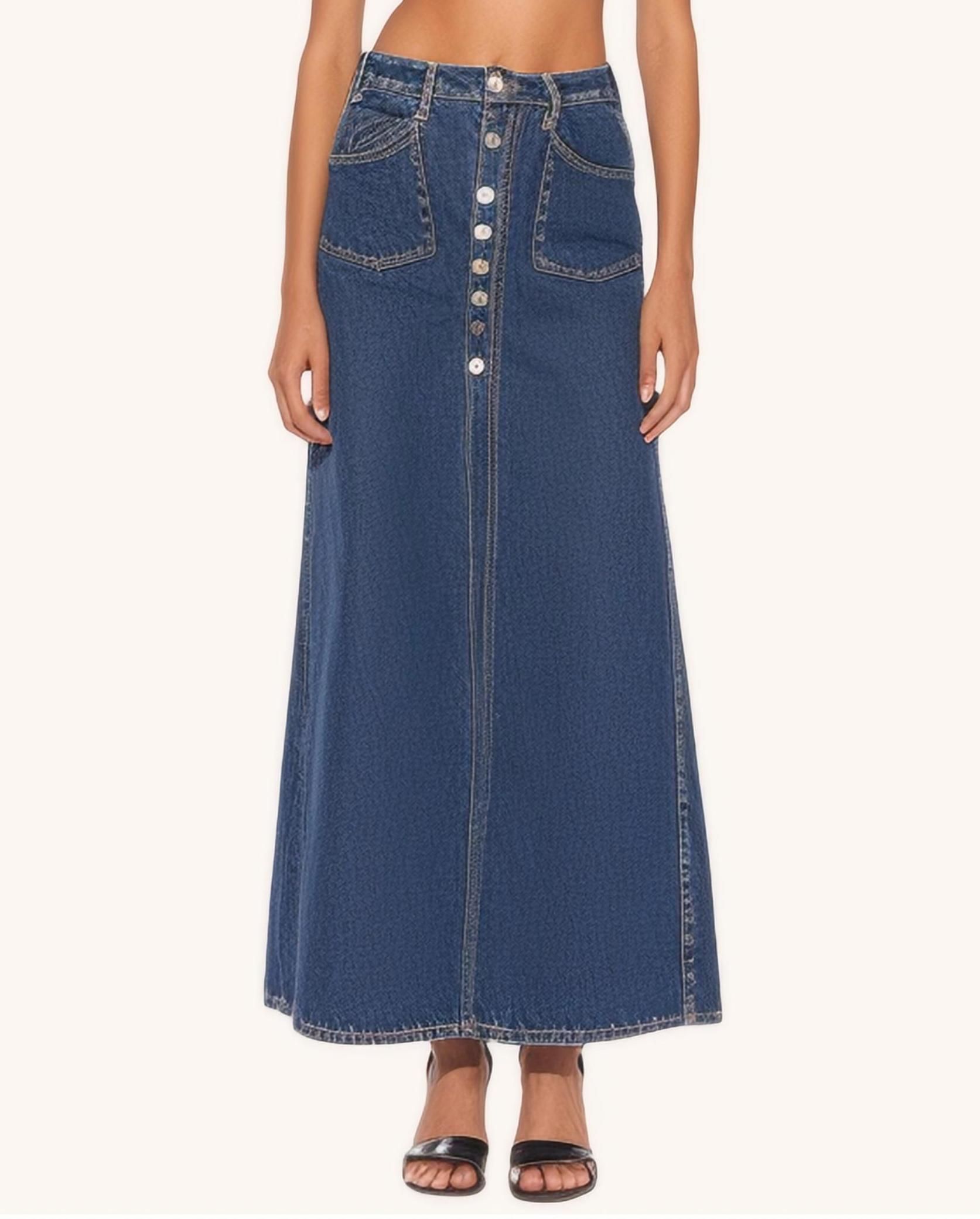 Adaline Denim Maxi Skirt sold by JW PEI product image thumbnail 2