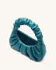 Gabbi Ruched Hobo Handbag - Peacock Blue sold by JW PEI