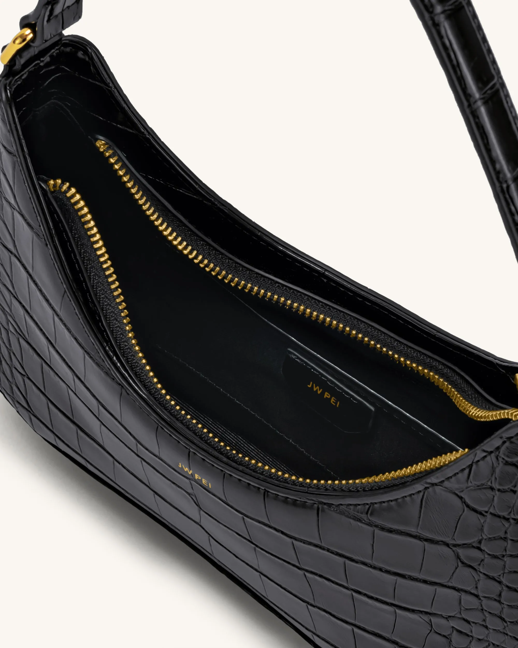 Ruby Shoulder Bag - Black Croc sold by JW PEI product image thumbnail 4