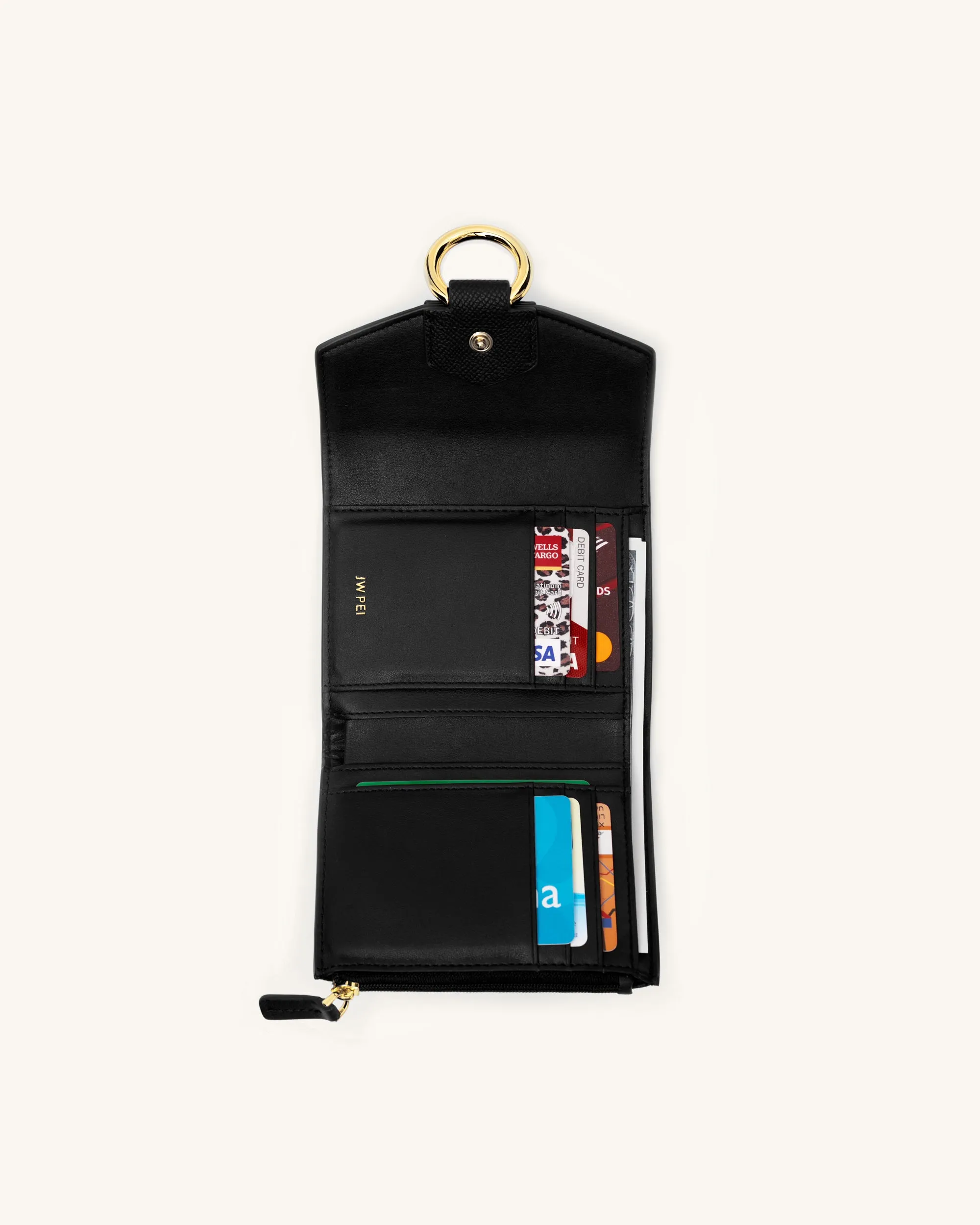 Stella Wallet - Black Grained Vegan Leather sold by JW PEI product image thumbnail 5