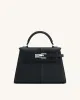 Elise Large Top Handle Bag - Black sold by JW PEI