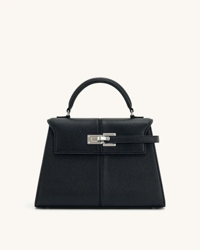 Elise Large Top Handle Bag - Black sold by JW PEI