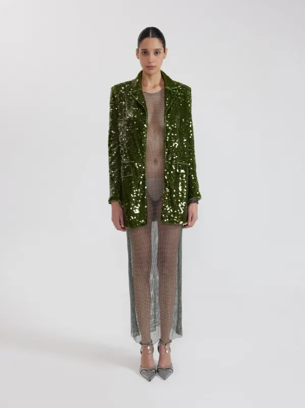Green Sequin Blazer - Green sold by JW PEI