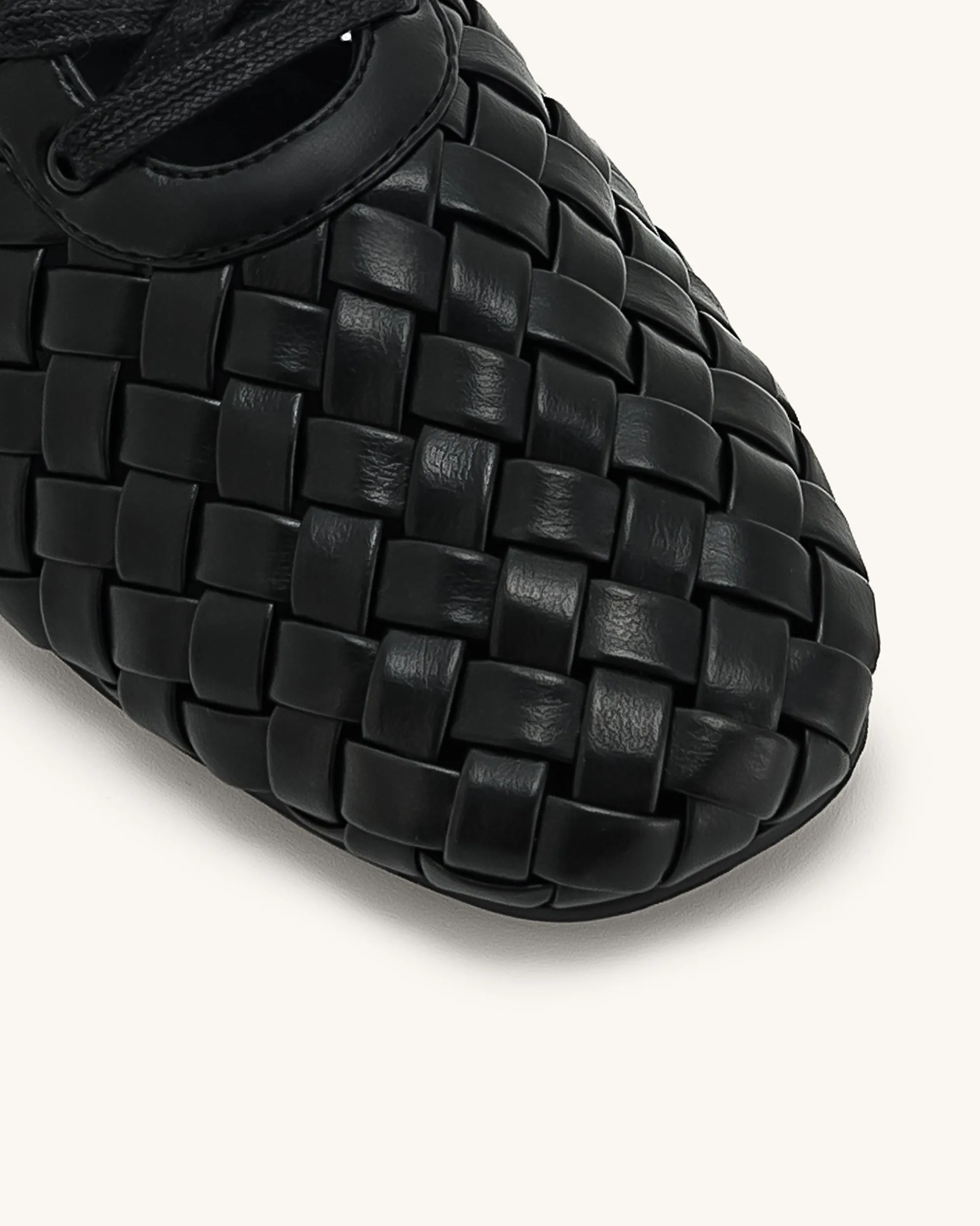 Kayla Weave Strap Flat Shoes - Black sold by JW PEI product image thumbnail 5