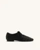 Kayla Weave Strap Flat Shoes - Black sold by JW PEI