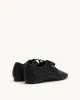 Kayla Weave Strap Flat Shoes - Black sold by JW PEI