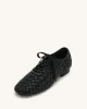 Kayla Weave Strap Flat Shoes - Black sold by JW PEI