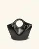 Sophia Studded Vegan Leather Tote Bag - Black sold by JW PEI
