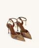 Haidi Artificial Crystal Pumps - Brown sold by JW PEI