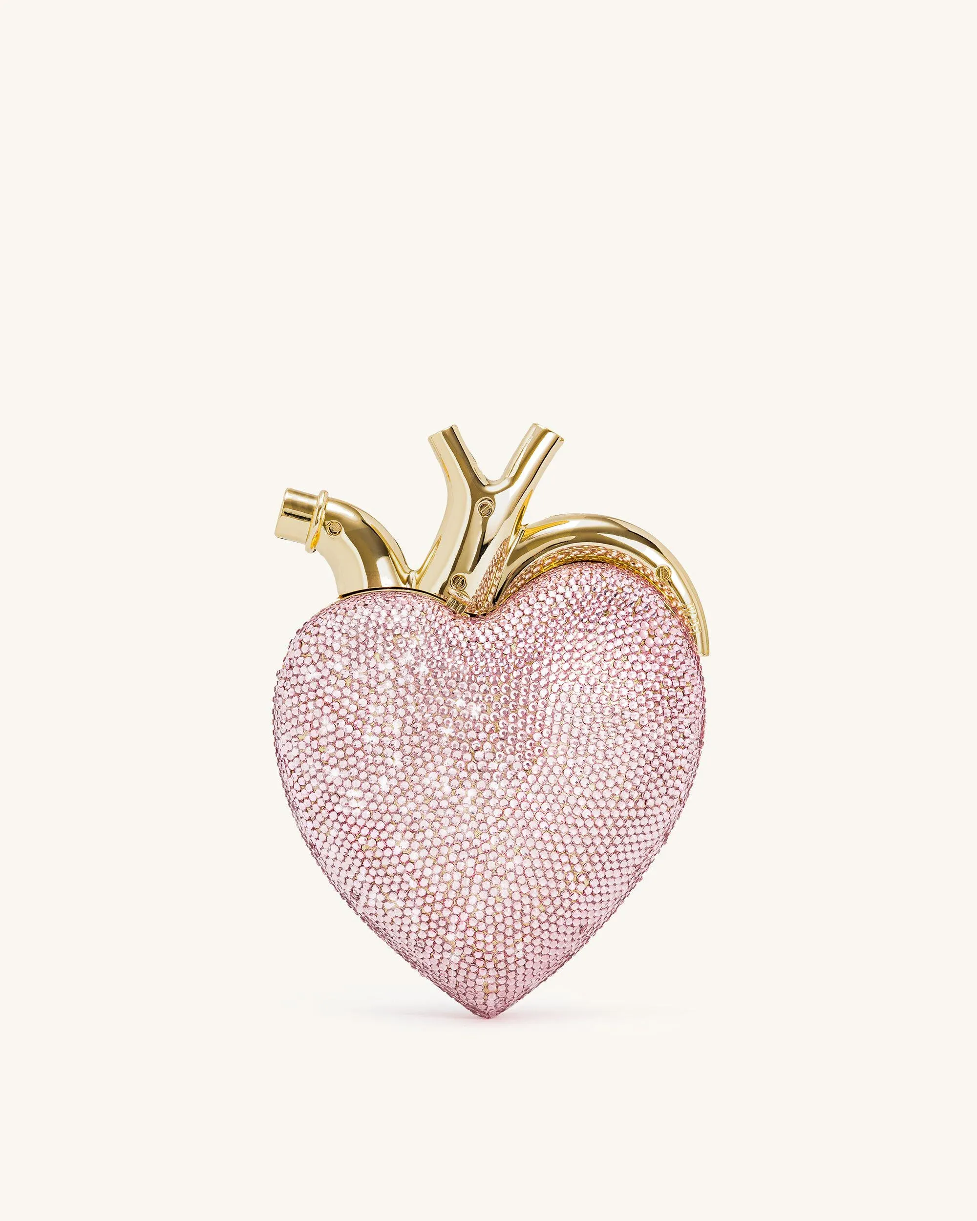 Maren Artificial Crystal Heart Shaped Bag - Pink sold by JW PEI product image thumbnail 4