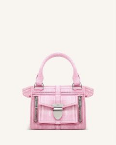 Jayda Suede Tote Bag - Pink sold by JW PEI